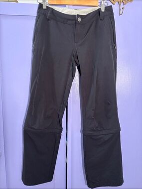 REI Black Convertible Track Pants Hiking Trail  2p stretch zip off sport Gear